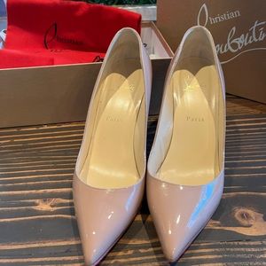 Christian Louboutin Pigalle Follies patent leather nude